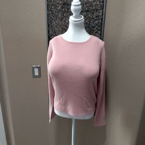 Chico's Dusty Pink Crewneck Sweater